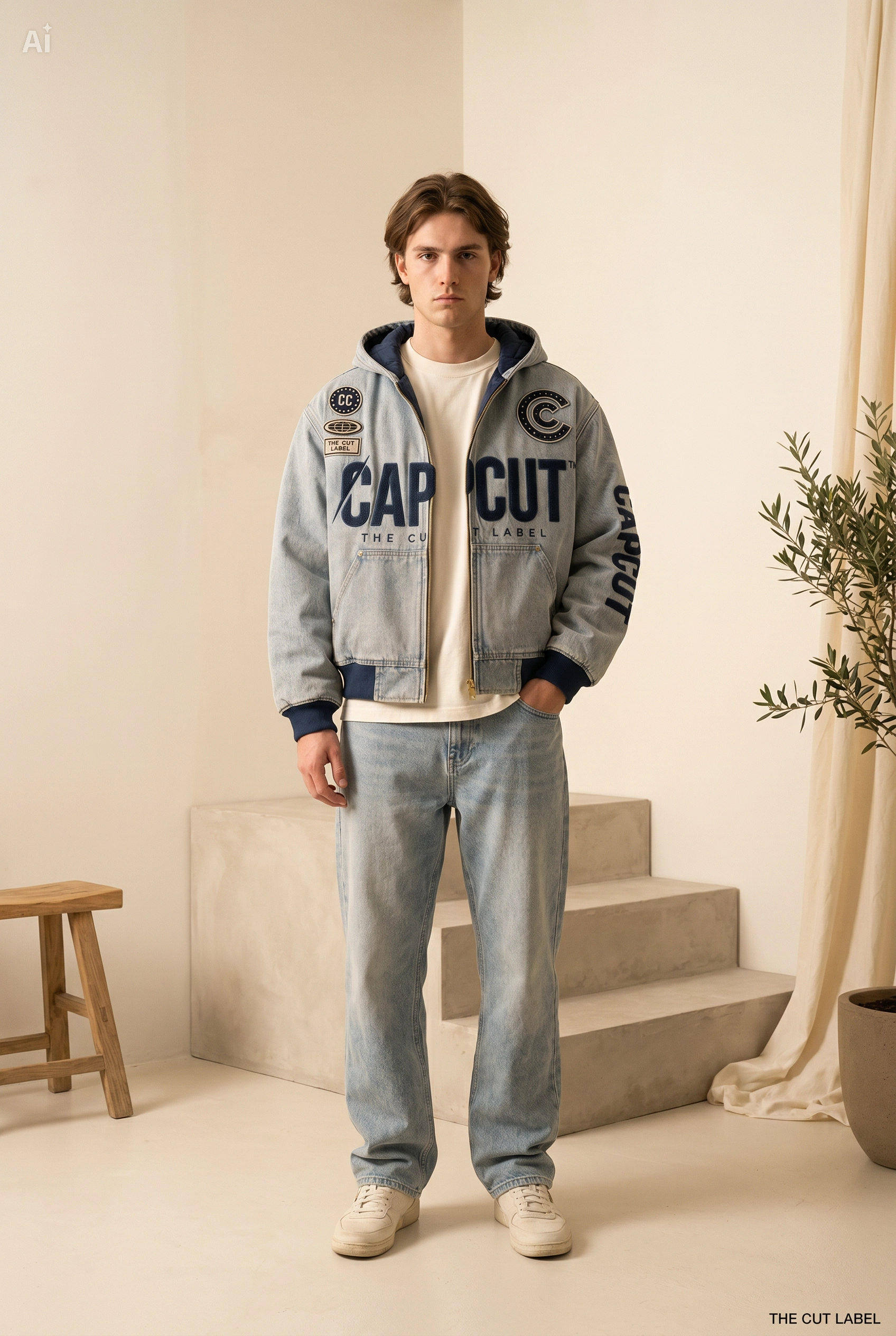 THE CUT ZIP HOODIE