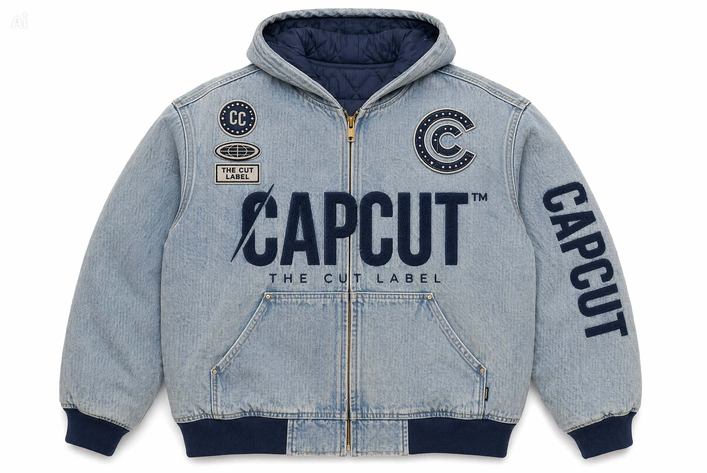 THE CUT ZIP HOODIE